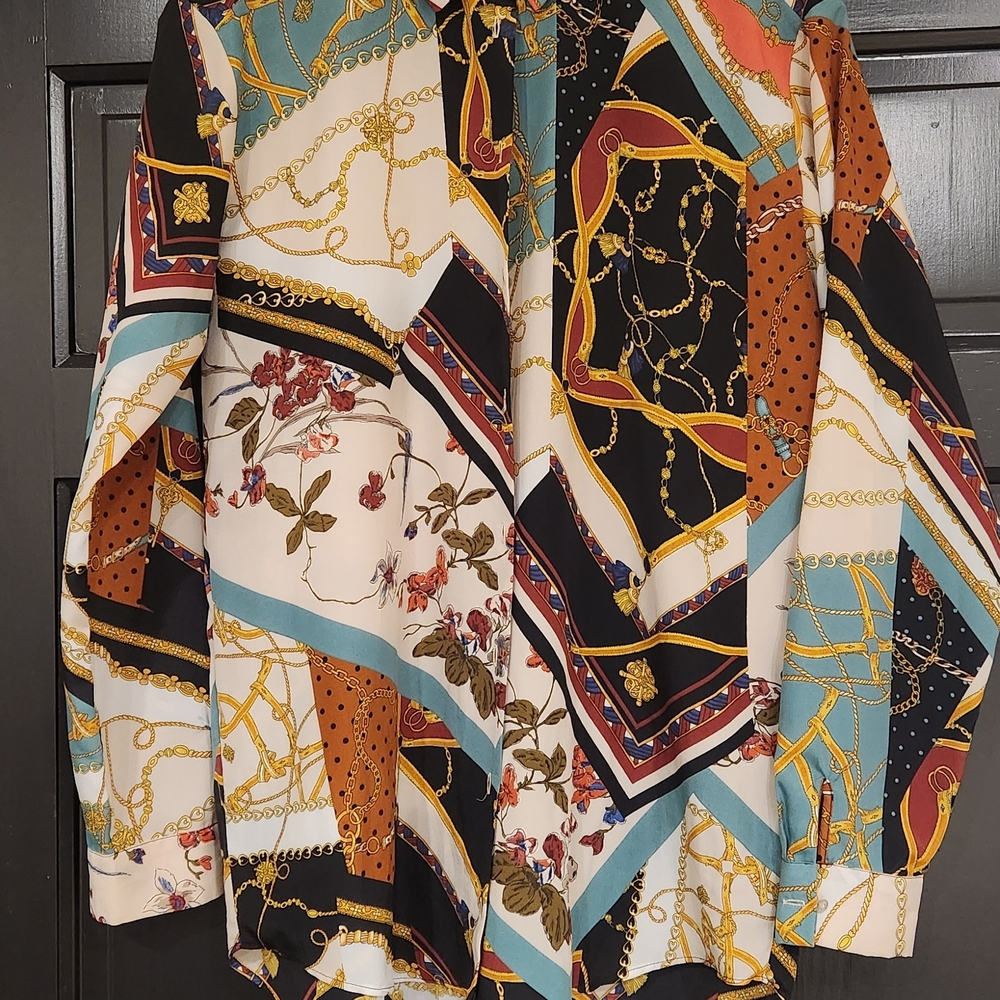 Zara Multicolor Button Down Shirt